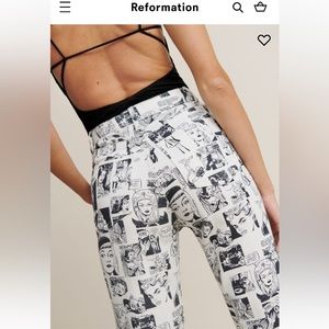 Reformation Cynthia High Rise Straight Comic Jeans